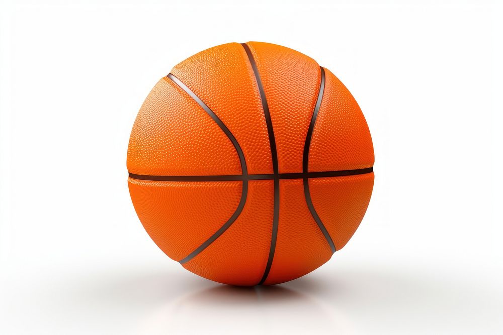 Basket ball ball basketball sports white background. AI generated Image by rawpixel.