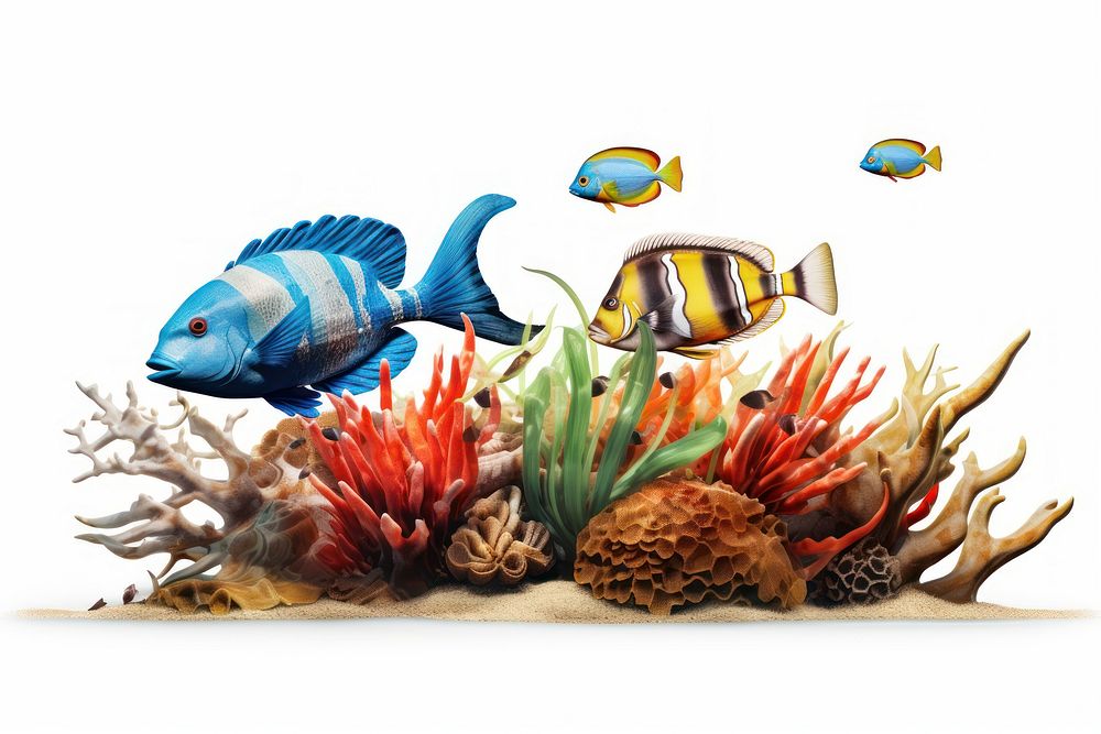 Marine life aquarium animal nature. AI generated Image by rawpixel.