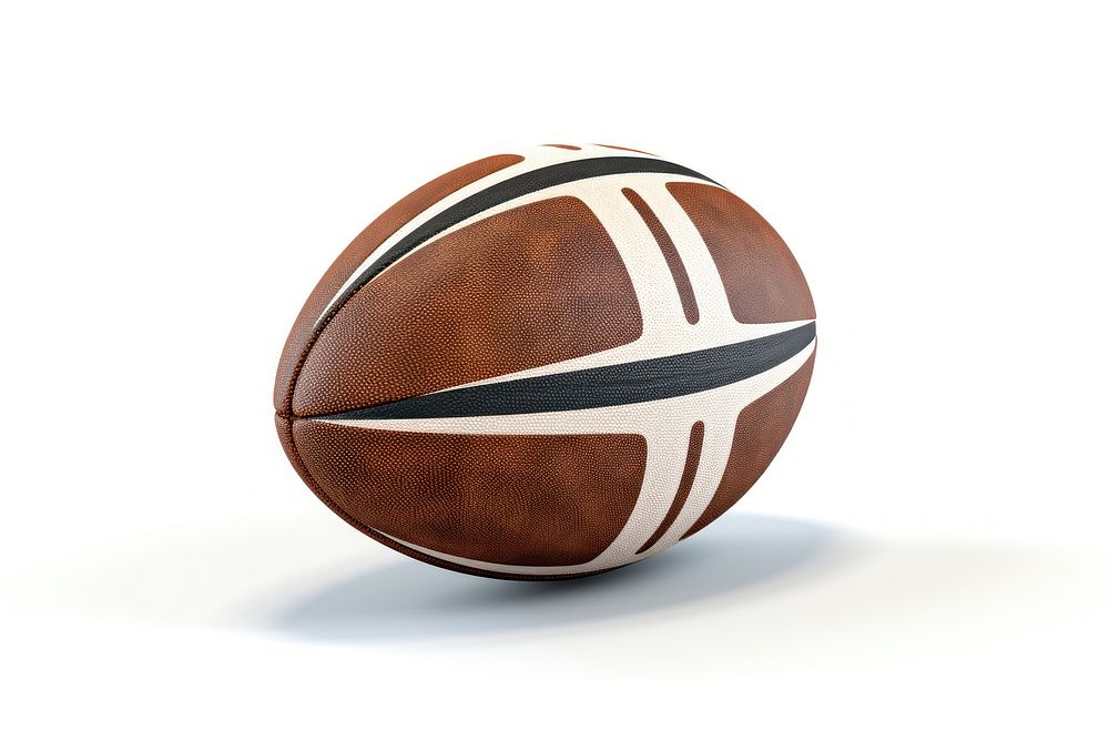 Rugby ball sports white background basketball. AI generated Image by rawpixel.