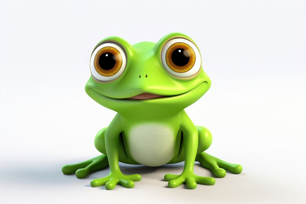 Frog green amphibian wildlife. AI | Free Photo Illustration - rawpixel