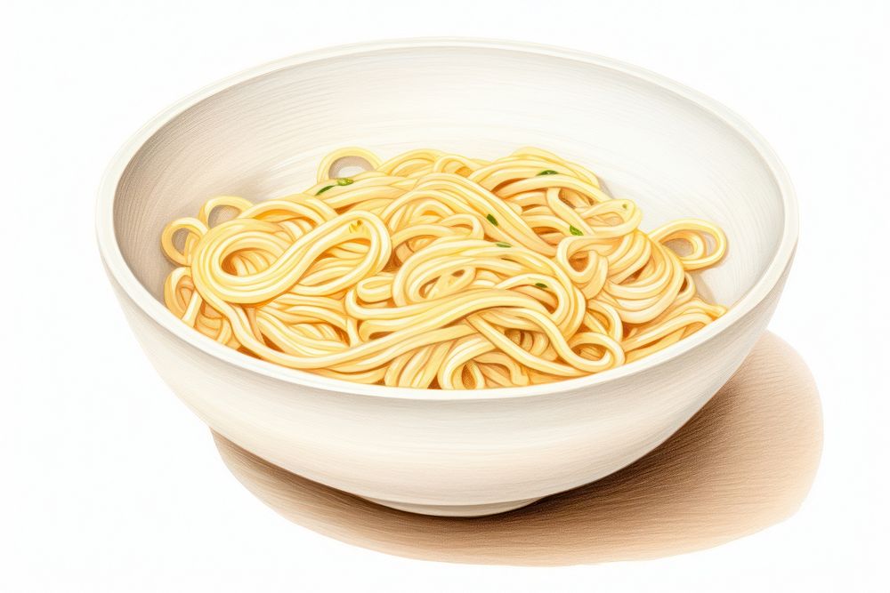 Bowl spaghetti noodle pasta. AI generated Image by rawpixel.