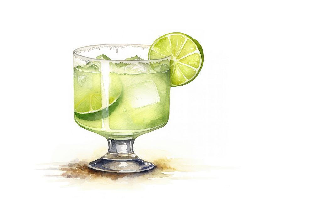 Margarita cocktail glass mojito drink. AI generated Image by rawpixel.