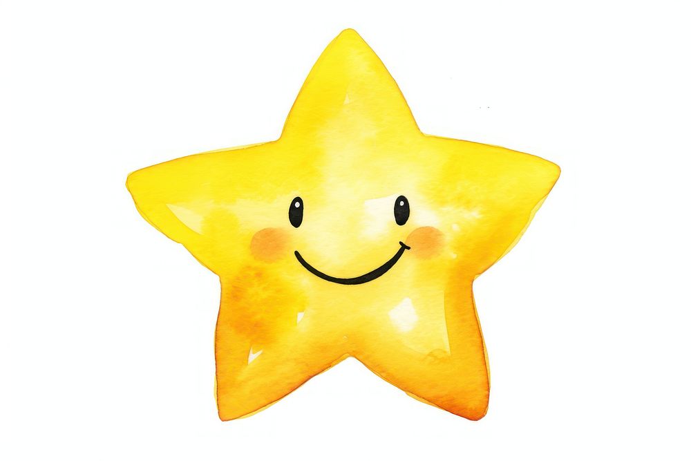 Star yellow anthropomorphic happiness. AI generated Image by rawpixel.