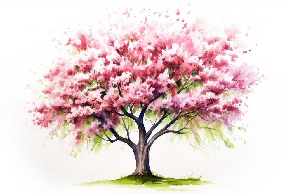 Tree blossom flower plant. AI generated Image by rawpixel.