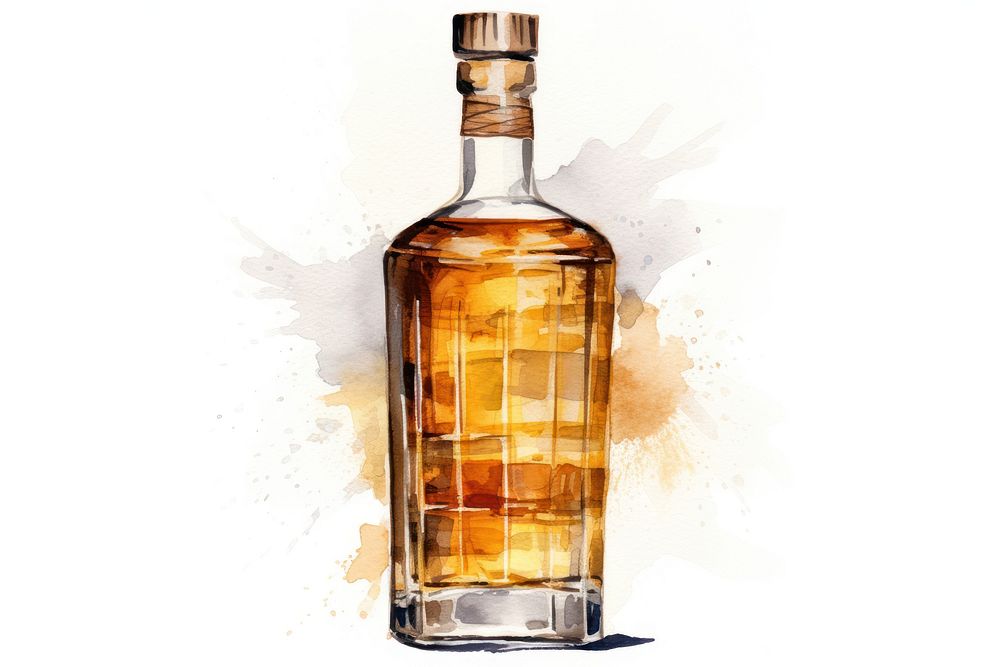 Whisky bottle drink refreshment. AI generated Image by rawpixel.