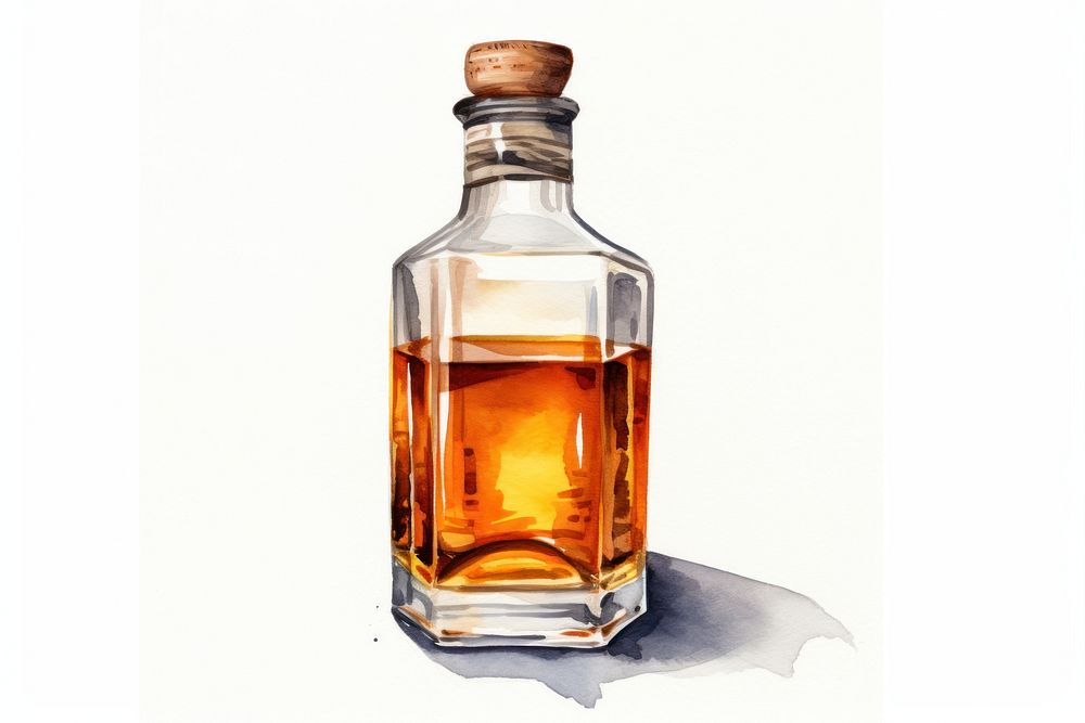 Whisky bottle perfume glass. AI generated Image by rawpixel.