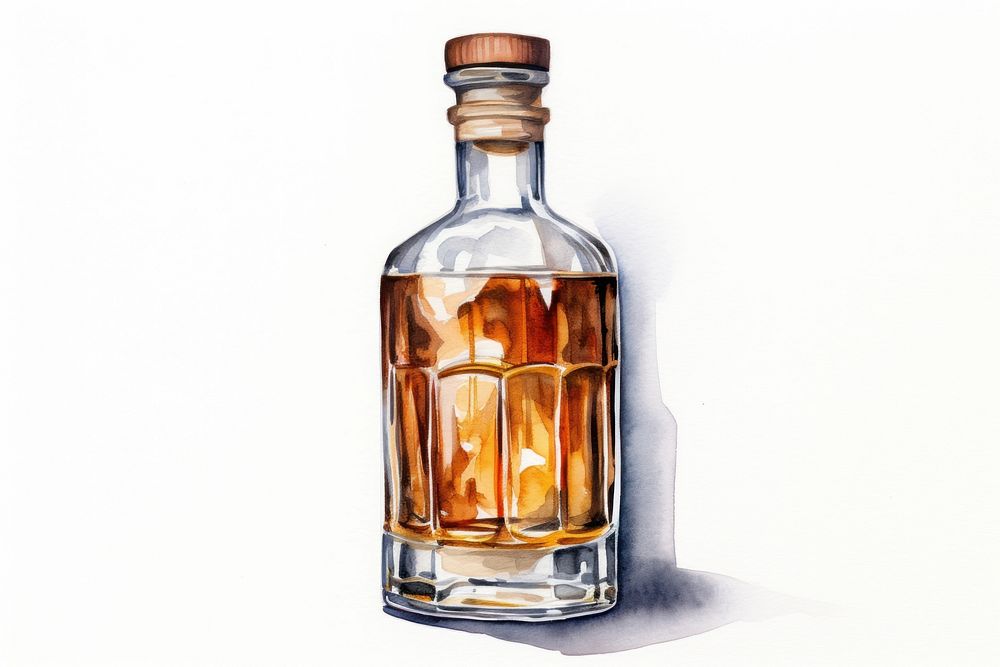Whisky bottle perfume glass. AI generated Image by rawpixel.