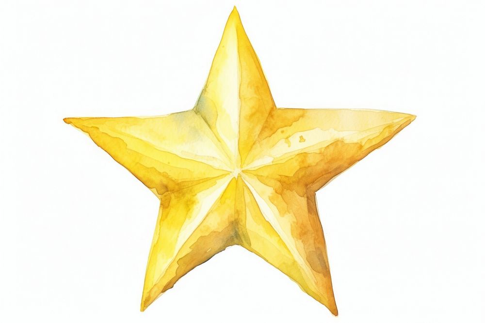 Star yellow symbol paper. 