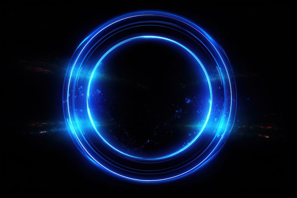 Blue light ring effect AI | Free Photo - rawpixel