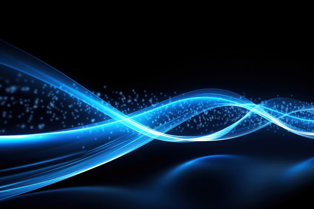 Light trail curve swirl backgrounds bright blue.