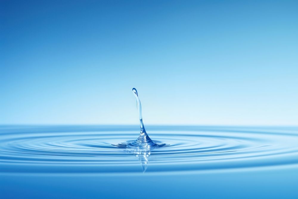 Water drop ripple effect  AI generated image by rawpixel