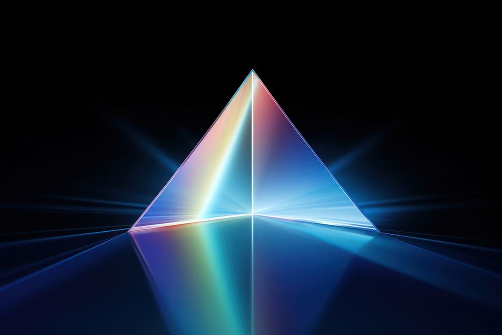 Refraction pyramid effect AI | Free Photo - rawpixel