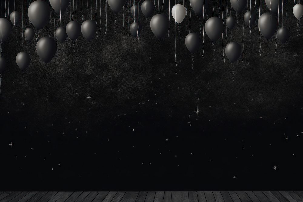 Balloon black night backgrounds. AI generated Image by rawpixel.