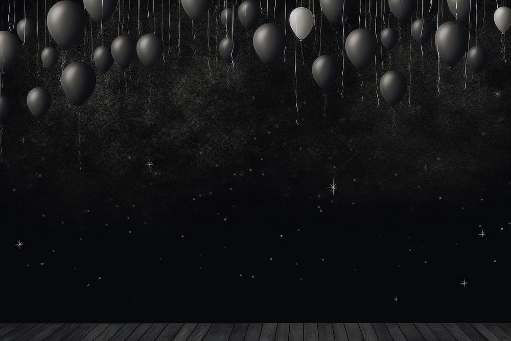 Balloon black night backgrounds. 