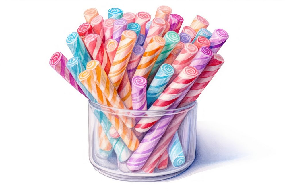 Confectionery lollipop pencil candy. AI generated Image by rawpixel.