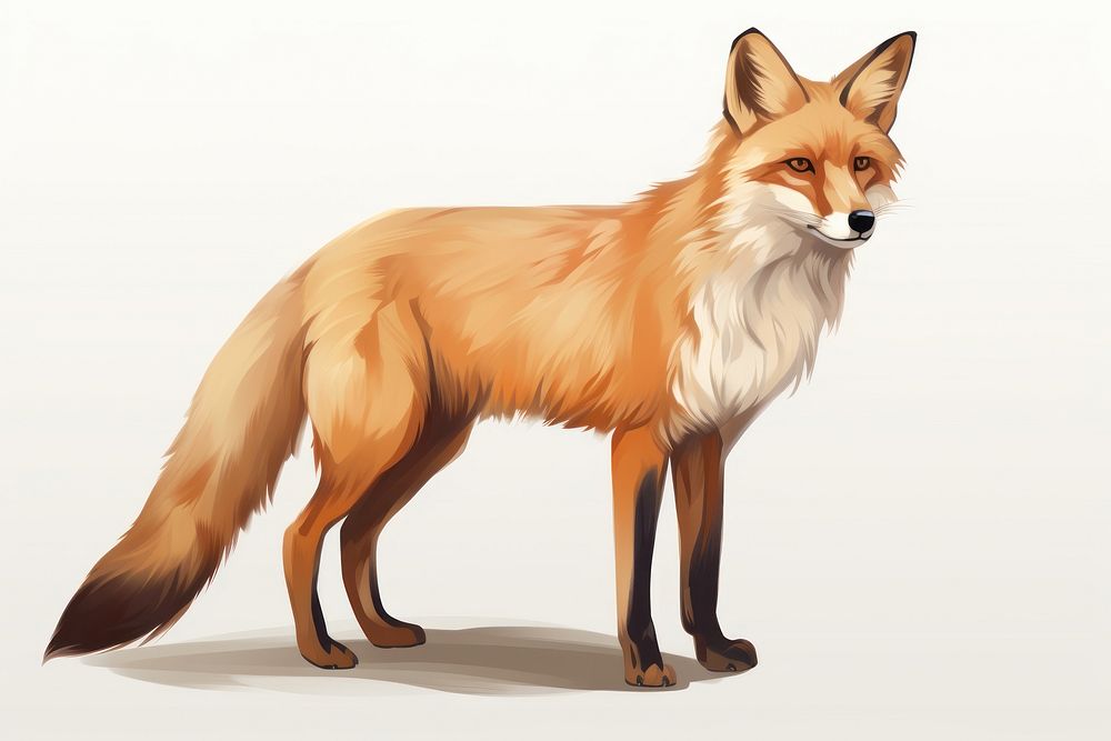 Fox animal mammal carnivora. AI generated Image by rawpixel.