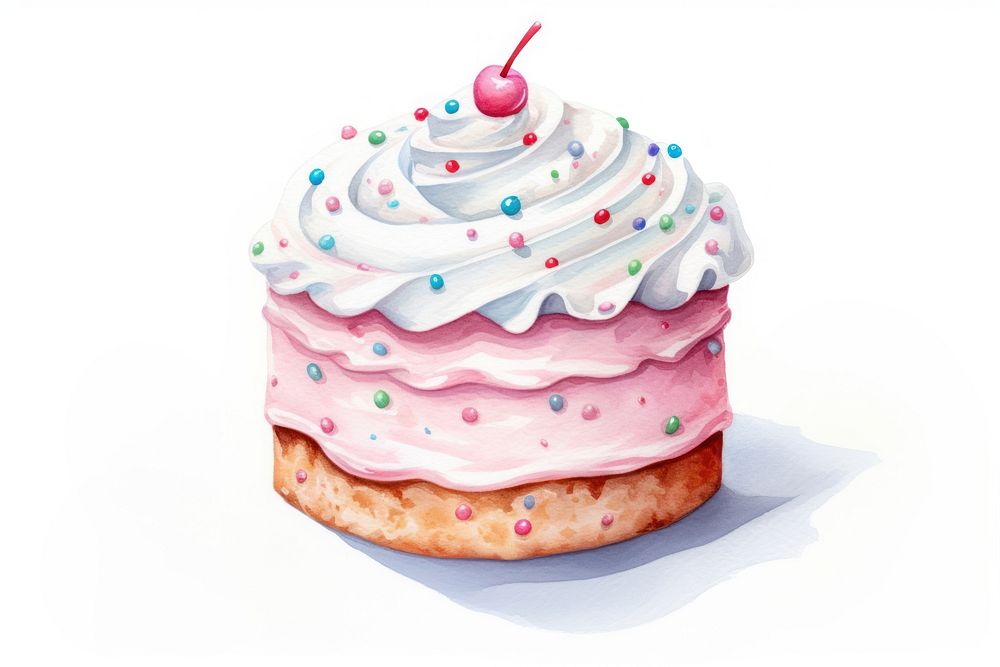 Confetti cake dessert cupcake icing. AI generated Image by rawpixel.
