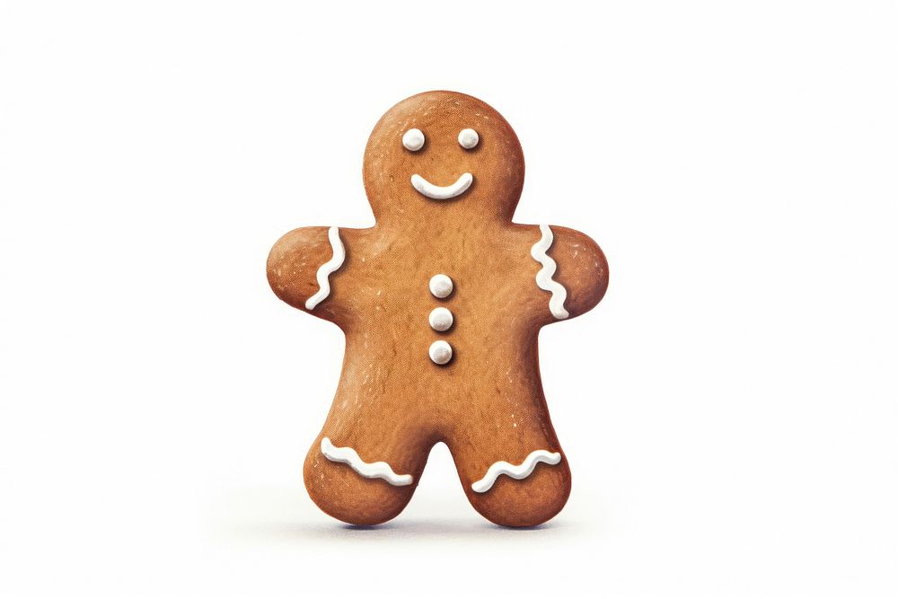 Ginger bread man gingerbread cookie food. AI generated Image by rawpixel.
