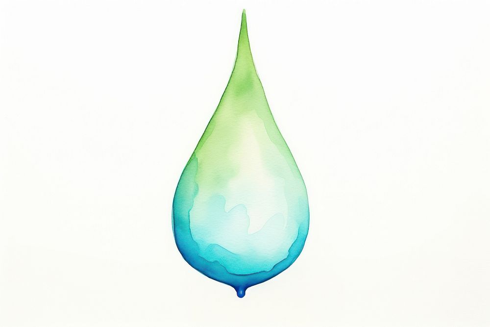 Shape green blue drop. AI generated Image by rawpixel.