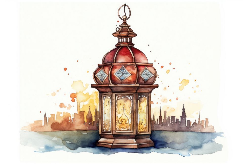 Istanbul lantern lamp architecture. AI generated Image by rawpixel.