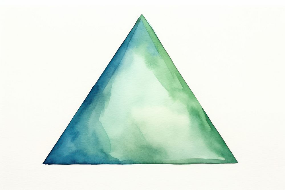 Shape triangle green white background. AI generated Image by rawpixel.