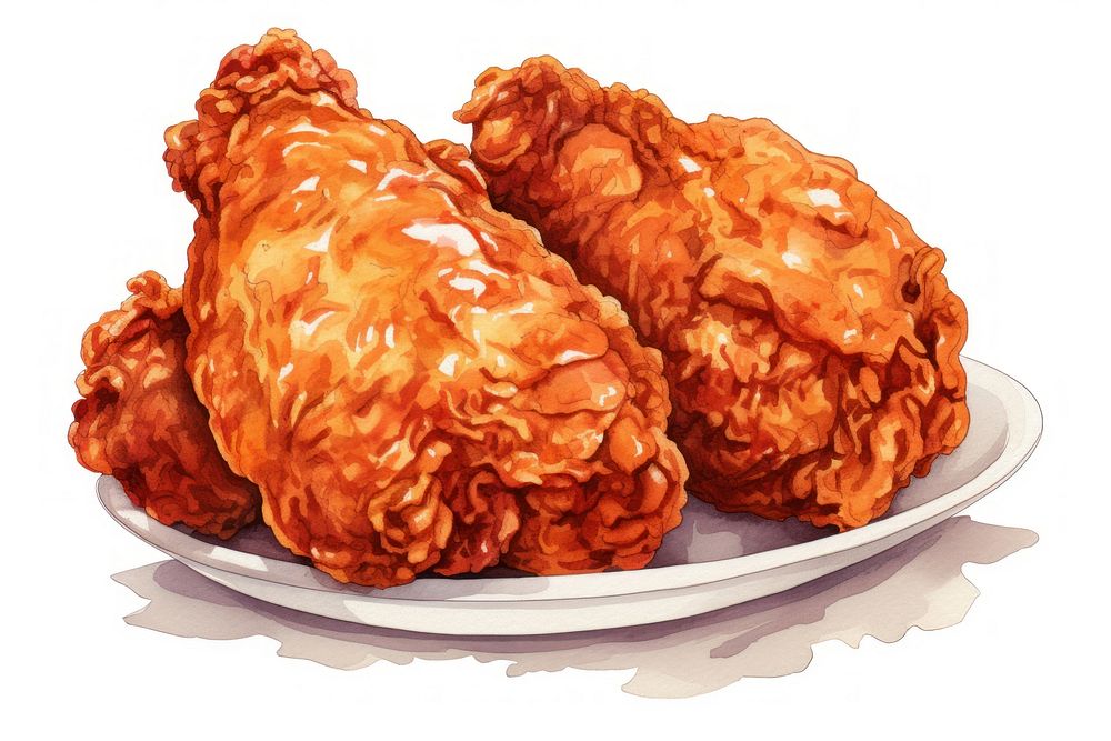 Fried chicken dessert food freshness. AI generated Image by rawpixel.