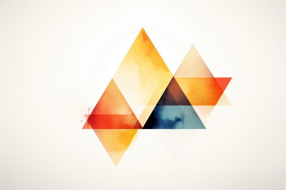Shapes abstract triangle art. AI generated Image by rawpixel.