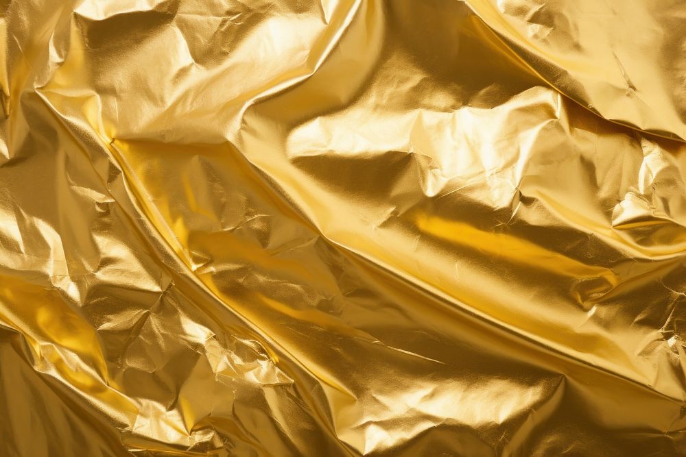 Aluminum foil gold Texture Background backgrounds textured aluminium. AI generated Image by rawpixel.
