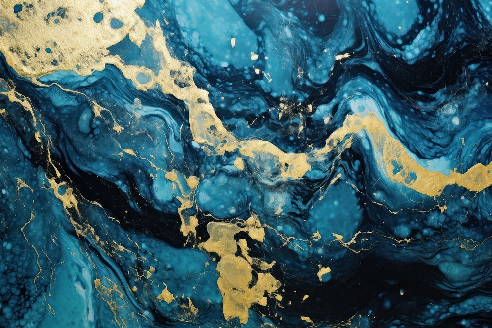 Backgrounds abstract painting blue. AI generated Image by rawpixel.