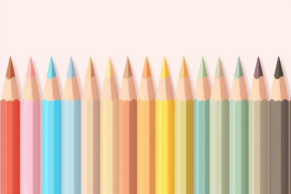 Pencil backgrounds arrangement creativity. 