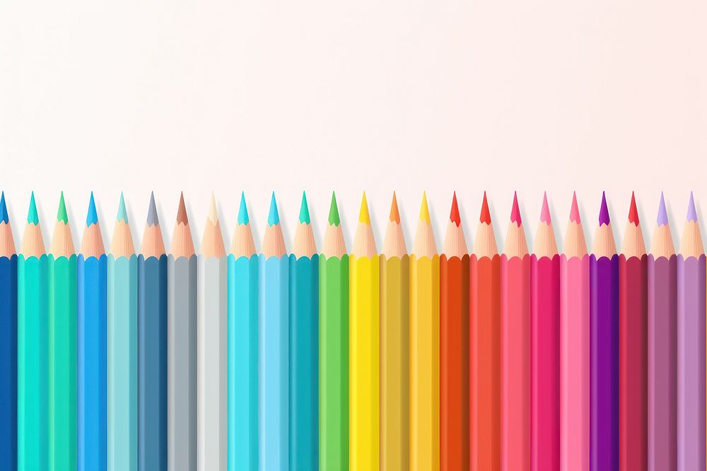Pencil backgrounds arrangement creativity.