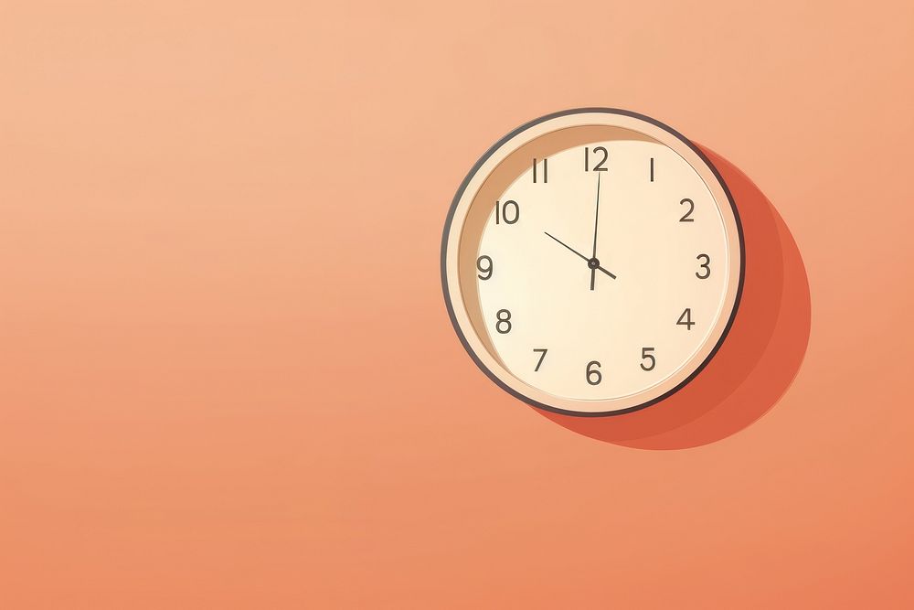 Clock wall deadline accuracy. AI generated Image by rawpixel.
