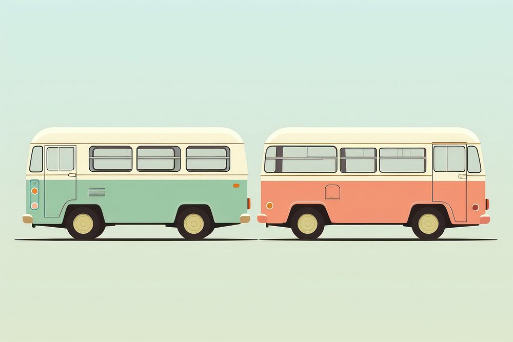 Bus vehicle minibus van. AI generated Image by rawpixel.
