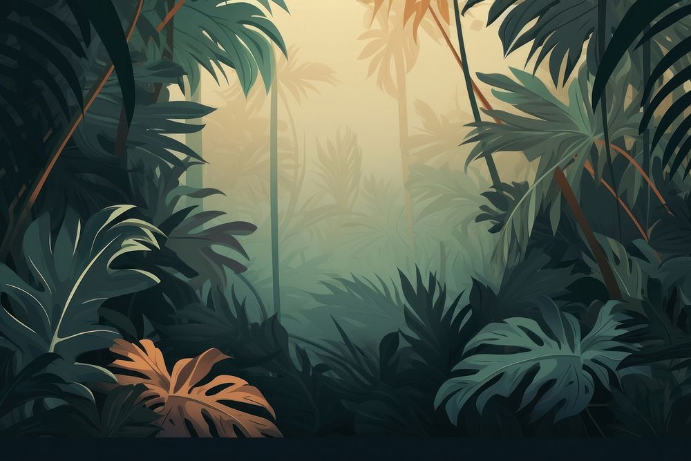 Jungle backgrounds vegetation outdoors. AI generated Image by rawpixel.