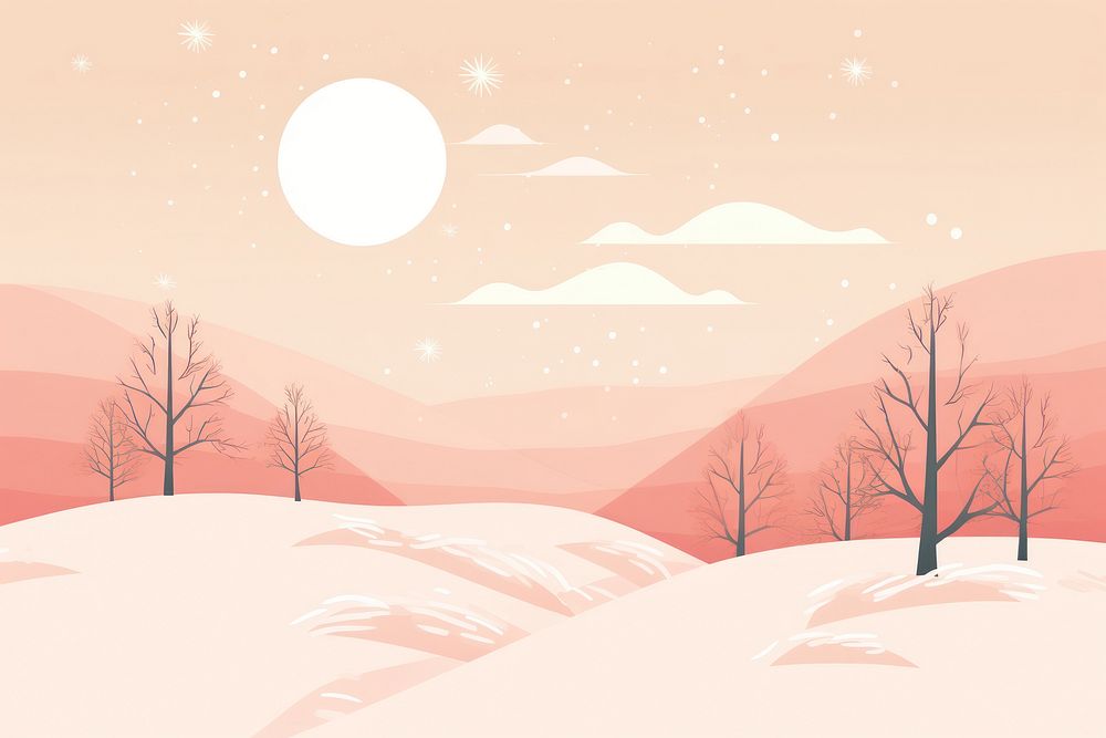 Winter weather landscape outdoors nature. AI generated Image by rawpixel.