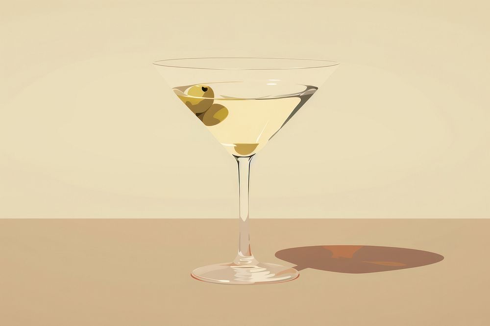 Martini cocktail drink cosmopolitan refreshment. AI generated Image by rawpixel.