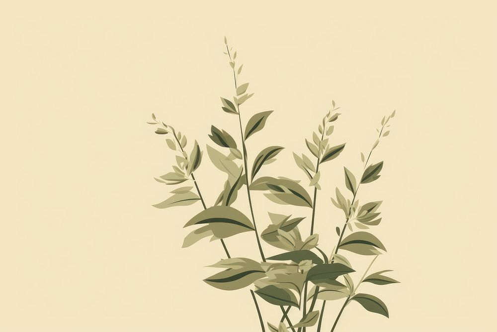 Herbs plant leaf medicine graphics. AI generated Image by rawpixel.