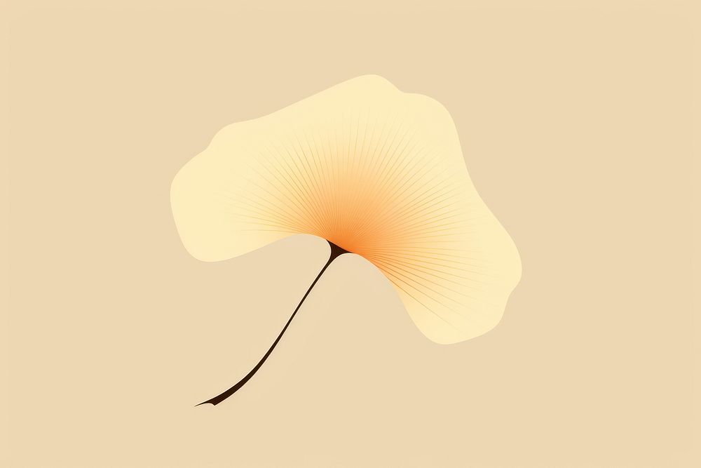 Ginkgo leaf petal plant fragility. AI generated Image by rawpixel.