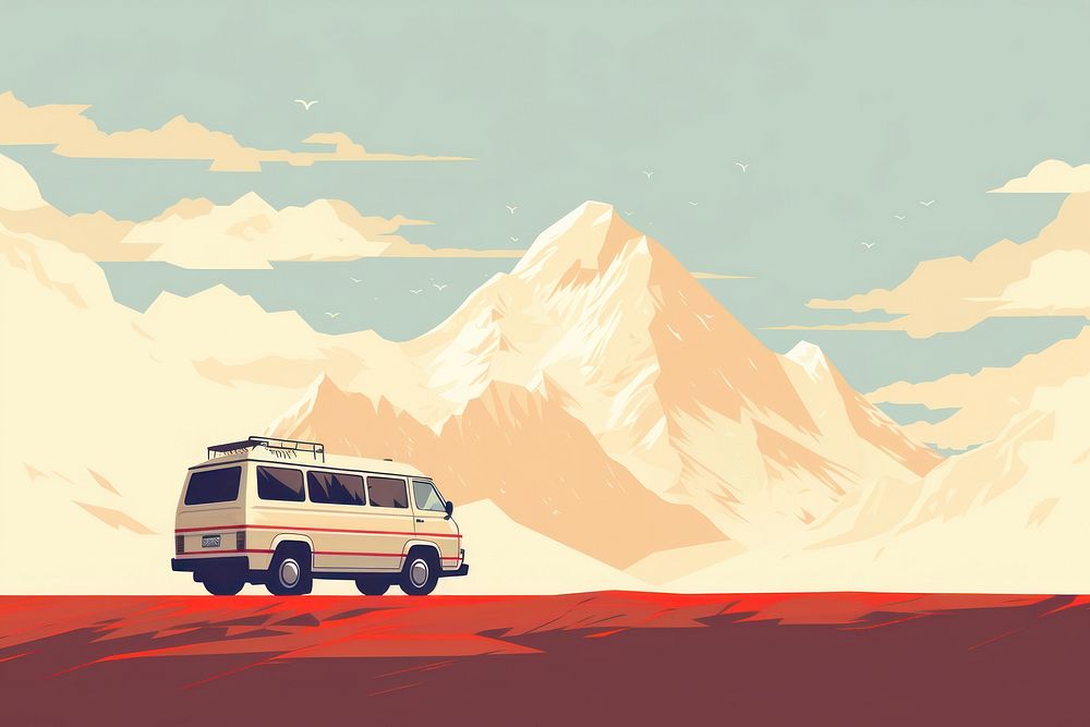 Travelers mountain vehicle van. 