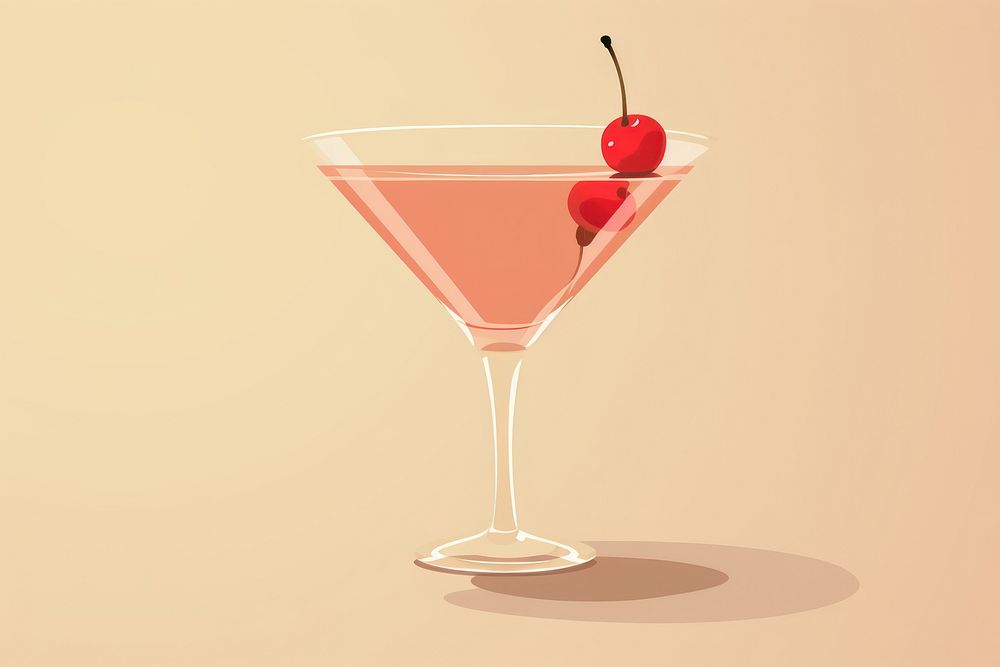 Cocktail martini drink cosmopolitan. AI generated Image by rawpixel.