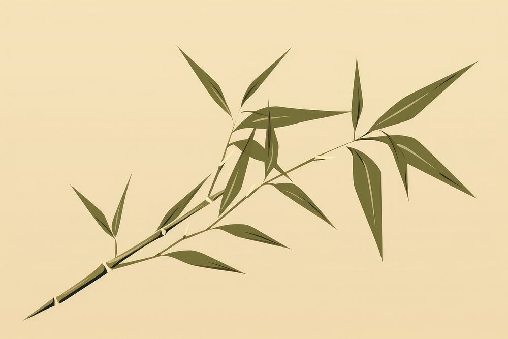 Bamboo leaves plant leaf cannabis. AI generated Image by rawpixel.
