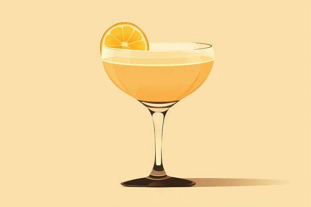 Ghia Sour cocktail martini drink fruit. AI generated Image by rawpixel.