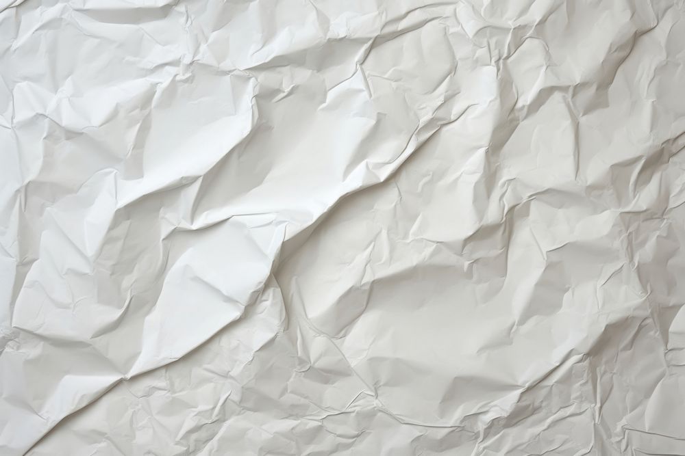 Crumpled white paper effect AI generated image by rawpixel