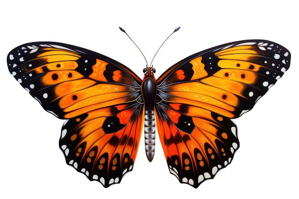 Butterfly insect animal yellow. AI generated Image by rawpixel.