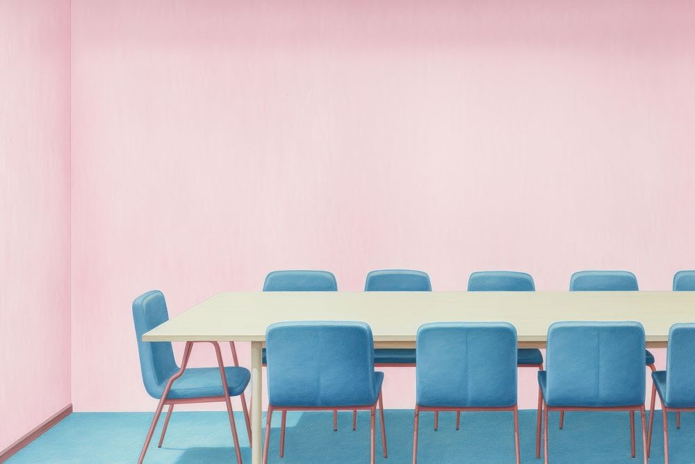 Meeting room furniture chair table. AI generated Image by rawpixel.