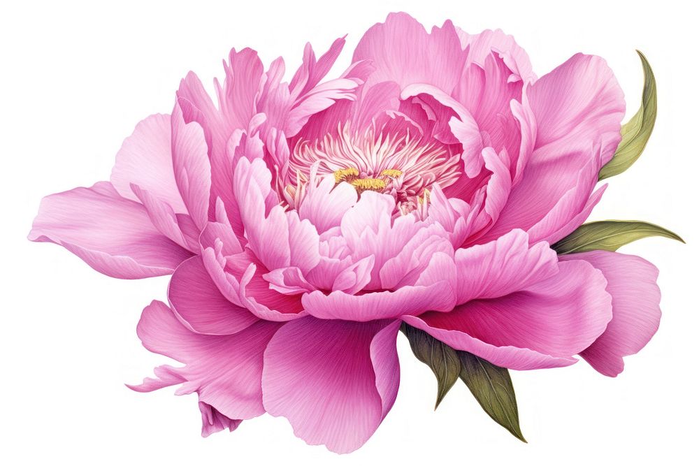 Magenta peony flower blossom plant. AI generated Image by rawpixel.