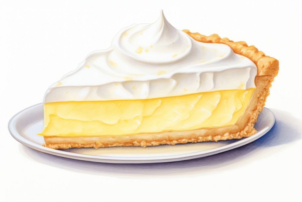 Kie lemon pie food cheesecake dessert. AI generated Image by rawpixel.
