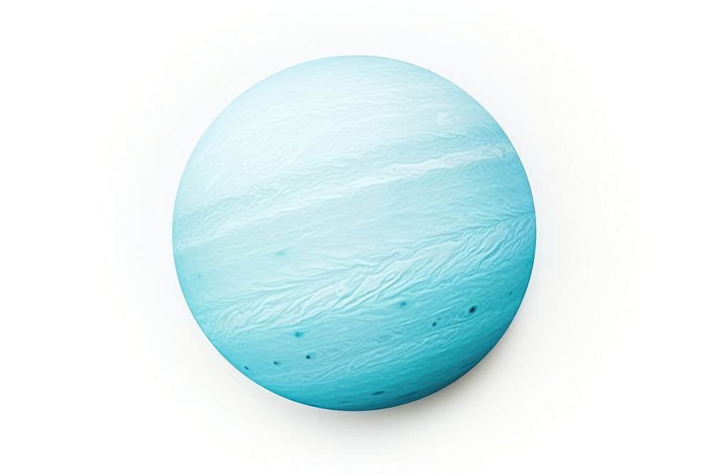 Uranus planet white background simplicity. AI generated Image by rawpixel.