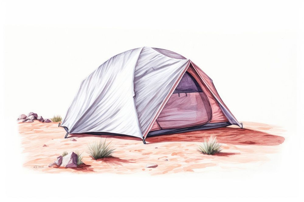 Camping outdoors drawing nature. AI generated Image by rawpixel.