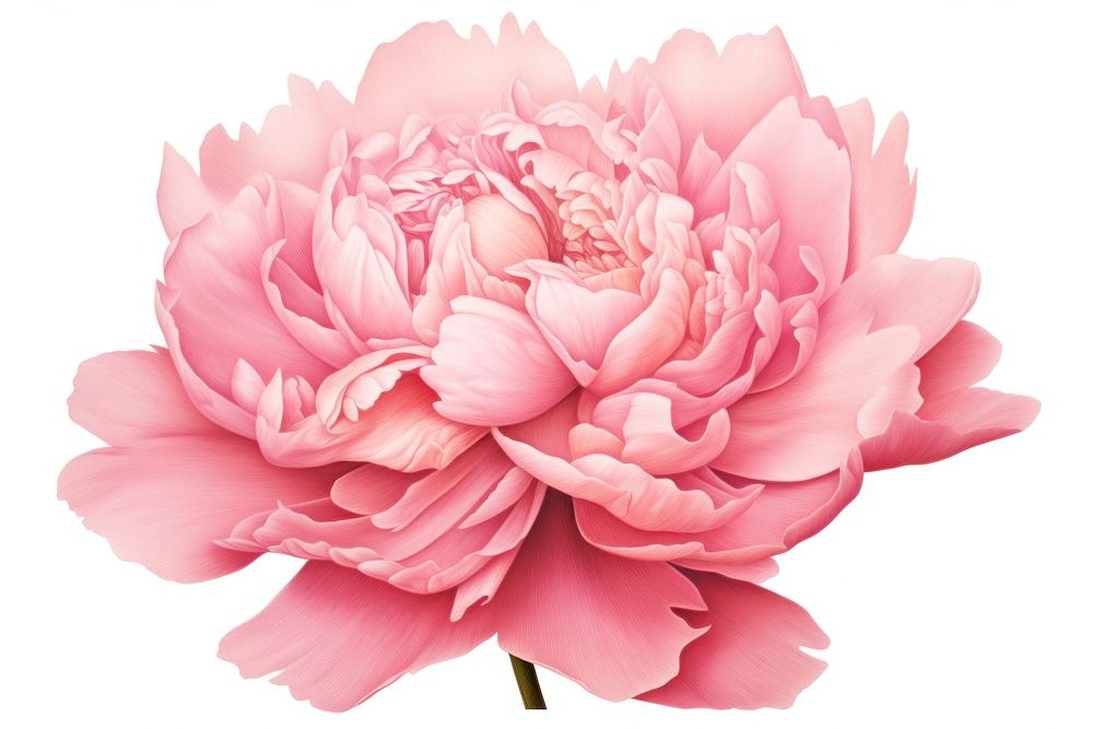 Pink peony flower blossom dahlia. AI generated Image by rawpixel.